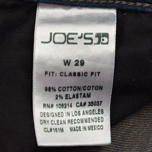 Joe's Jeans Classic Fit Size 29 Color Dark Blue Gently Used Condition - Picture 7 of 7